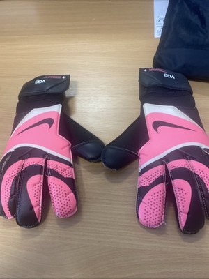 Nike Grip 3 Torwarthandschuhe Gr. 7 UVP 64,99£ NEU mit Tragetasche - Schwarz / Pink
