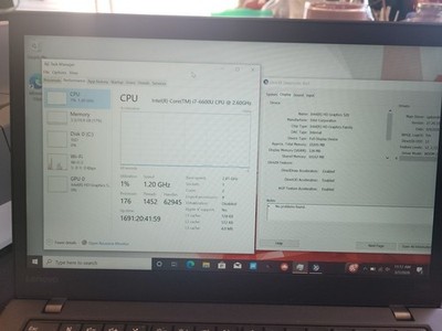 Lenovo ThinkPad T460s 14'' 20 GB Intel i7-6600U Intel HD Graphics 520 No ''1'' Key