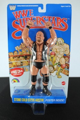 WWE LJN Superstars Stone Cold Steve Austin Wrestling Figure Blue Card 2026 New
