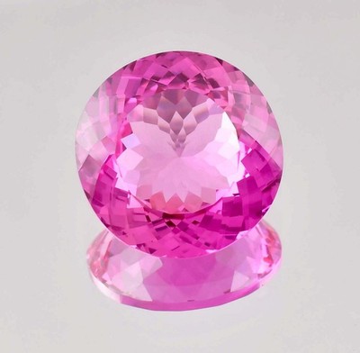 AAA+ Flawless 15 x 15 mm Natural Royal Pink Ceylon Sapphire (GIT Certified)