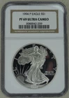 1994-P American Silver Eagle Proof NGC PF 69 Ultra Cameo US Mint $1 Coin