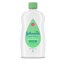 Johnson's Baby Oil, Mineral Oil Enriched with Aloe Vera and Vitamin E, 20 fl. oz