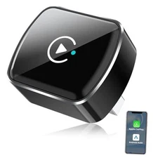Wireless CarPlay & Android Auto Adapter, 2-in-1 Wireless CarPlay Adapter Black