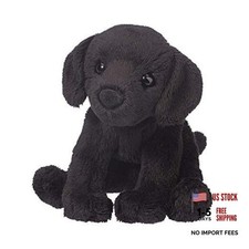Lucy Black Lab Dog Plush Stuffed Animal, Soft Labrador Retriever Puppy Plush