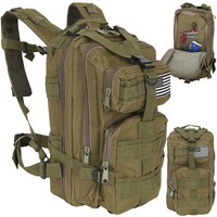Taktischer Rucksack 26L Molle Wasserabweisend Outdoor Schwarz