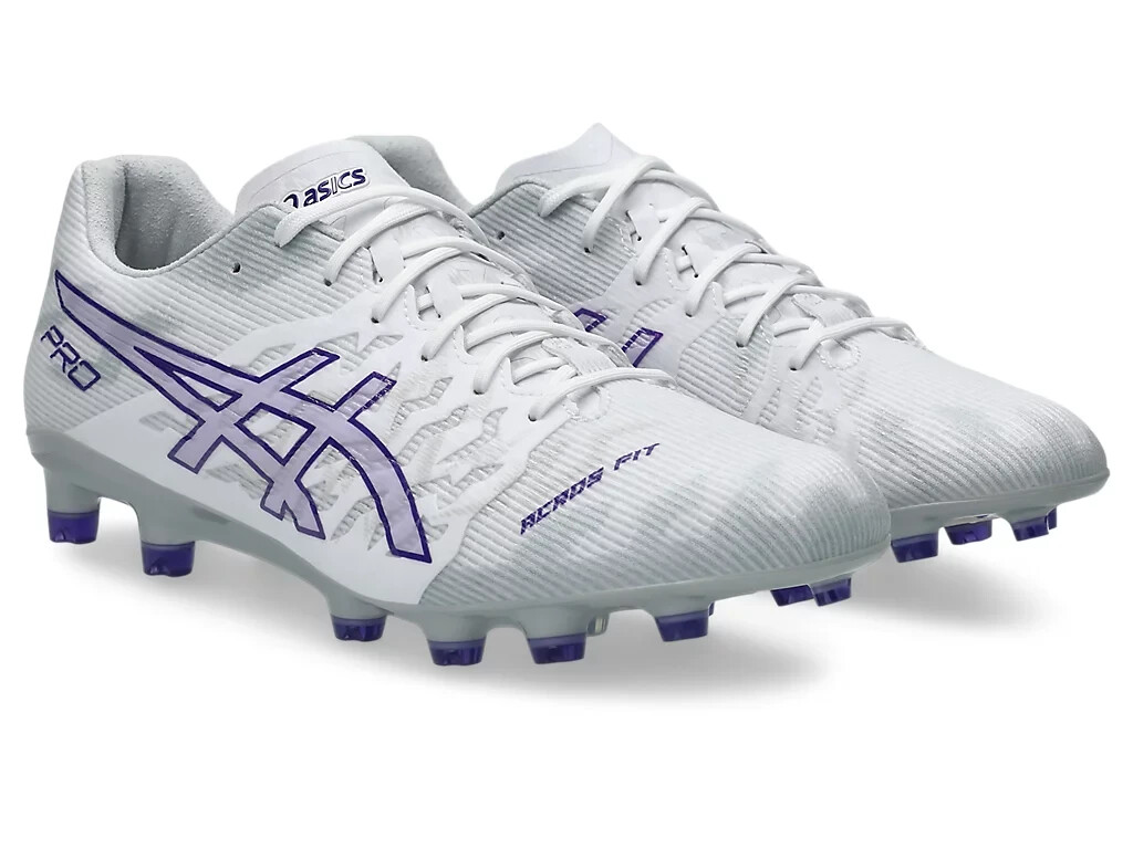 ASICS Soccer Shoes DS LIGHT ACROS PRO 3 White Purple ASICS Soccer Shoes DS LIGHT ACROS PRO 3 White Purple
