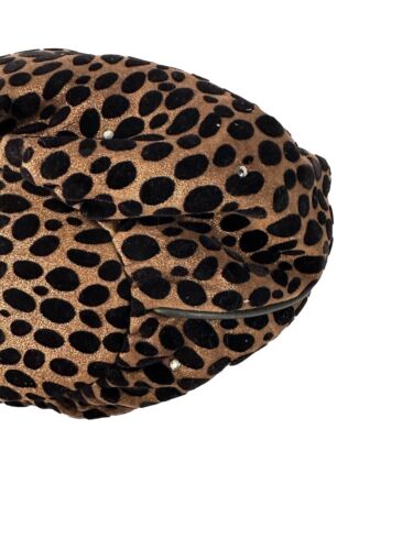 RITA DIANA For Mylinka NYC Bronze Cheetah Rhinestone Shoulder Bag Vintage Tag - Picture 9 of 15