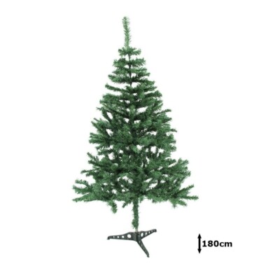 Weihnachtsbaum grün + Ständer 180cm hoch Tannenbaum Tanne Winter Weihnachtsdeko
