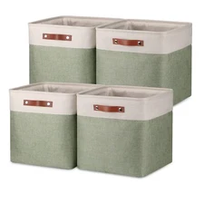 Cube Storage Baskets For Shelves 4pack Fabric Storage Basket For Organizing Clot