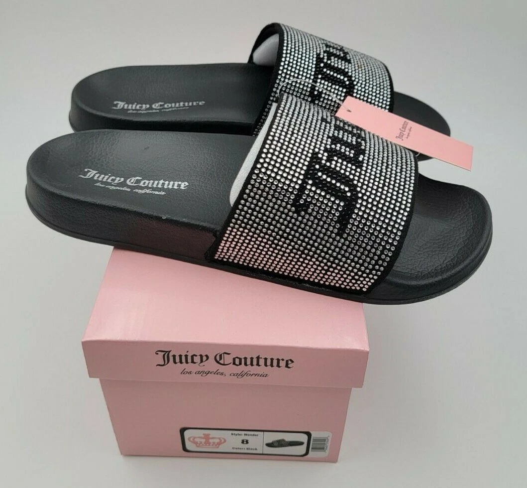 Juicy couture slide sandals hot sale