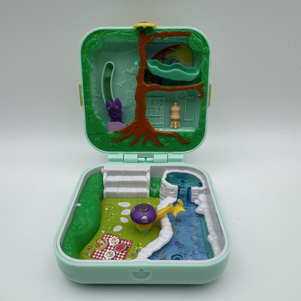 Polly Pocket Hidden Hideouts Teal Green No Figure 2018 GDK79