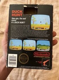 Nintendo NES 1985 Duck Hunt Gloss Sticker Seal Black Box Test Market RARE!