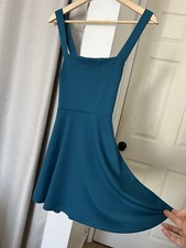 Forever 21 Blue Dress Size Medium Criss Cross Back Fit & Flare