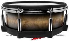 Wrap for Roland vDrum Shell PD140 Exotic Wood White Oak Burl Burst Black