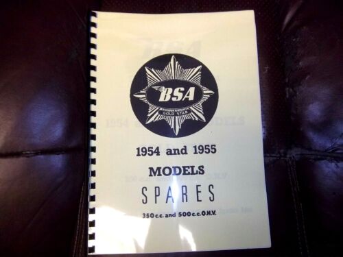 BSA BB32 & BB34 GOLD STAR PARTS BOOK MANUAL & SUPPLEMENT1954-5 MC714-3 - BP45 - Picture 1 of 2
