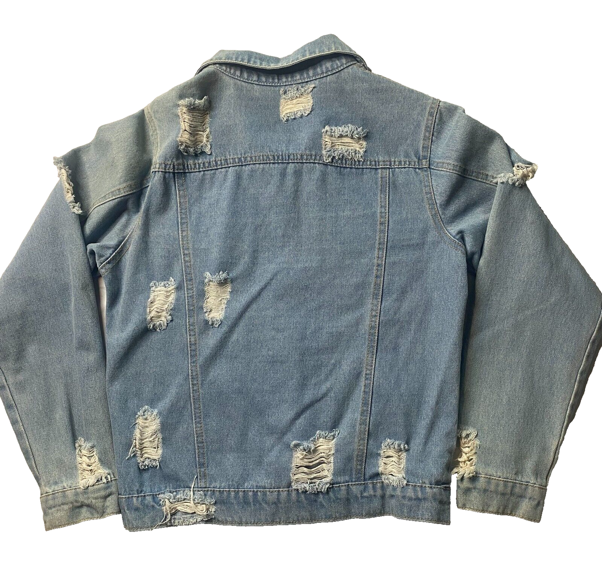 新品タグ付 Lohen denim jacket Hengsheng Jeans Distressed Denim Jacket - Medium | eBay