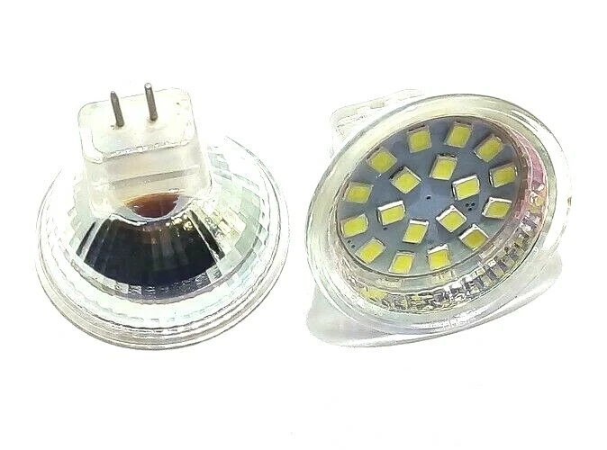 MR11 GU4 LED Lampadina FARETTO 6500K Freddo 18 SMD 12V 24V CAMPER CASA BAGNO - Immagine 2 di 4