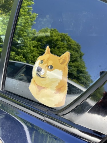 Doge Decal sticker - Water and Uv Resistant Laminated - Shiba Inu - Dog Lovers