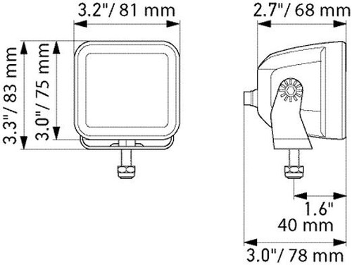 Fernscheinwerfer LED Anbau HELLA 1FA 358 176-841 - Bild 3 von 8