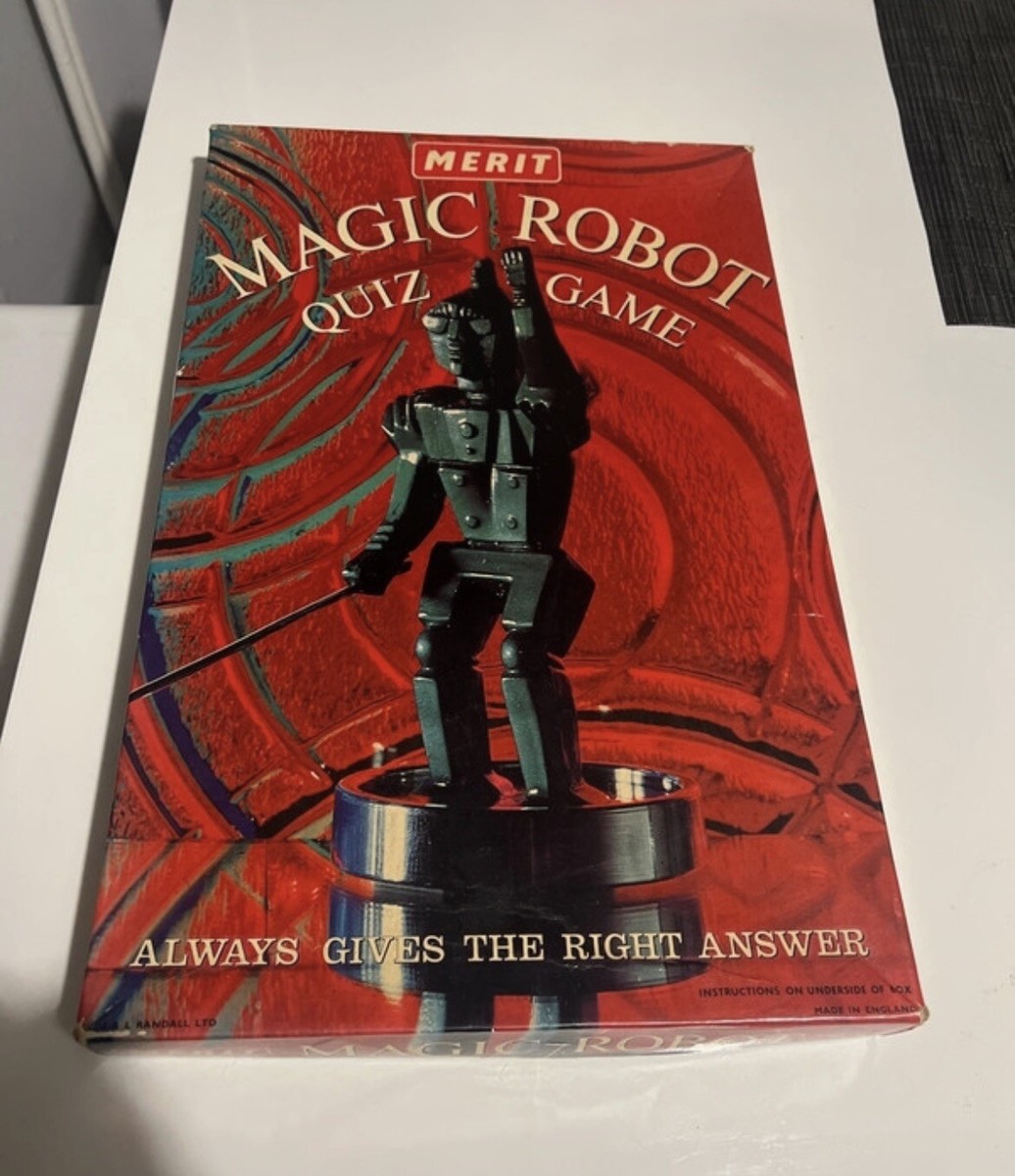 Vintage Merit Magic Robot Quiz Game UK