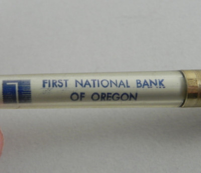 VTG Advertising Pen ~ First National Bank of Oregon We'd Like to Get to Know You