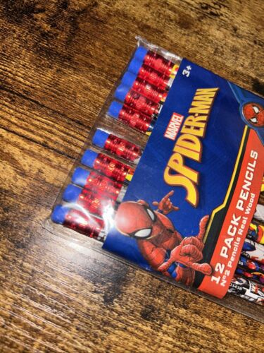 Marvel SpiderMan (versiegelt neu 12er Pack) Nr. 2 Echtholzstifte - Bild 3 von 6