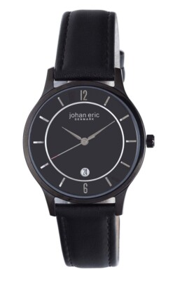Johan Eric Men's Quartz Watch Hobro JE2003-13-007 with Leather Strap