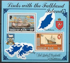 Isle of Man 1984 The Karran Fleet ship Falkland Islands sheet SG MS 264 MNH mint
