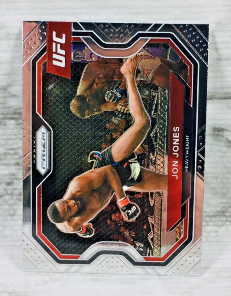 2021 PANINI PRIZM UFC #101 JON JONES (DEBUT PRIZM CARD) (K) JON BONES JONES!
