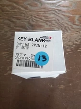 Corbin Russwin H8 7 PIN-12 (Do Not Duplicate) Key Blank