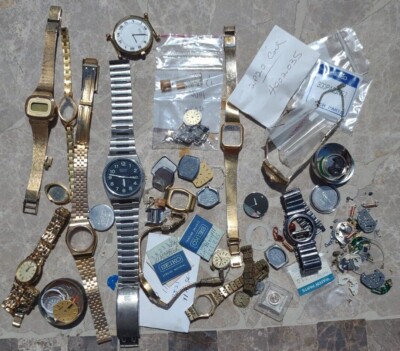 Vintage Watch Parts Lot Mostly Seiko Incomplete Watches As  display picture 1