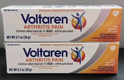 2x Voltaren Arthritis Pain Reliever Gel 0.7oz