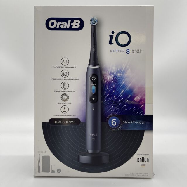 Oral-B iO 8 Special Edition Elektrische Zahnbürste OLED-Farbdisplay Beauty-Tasc