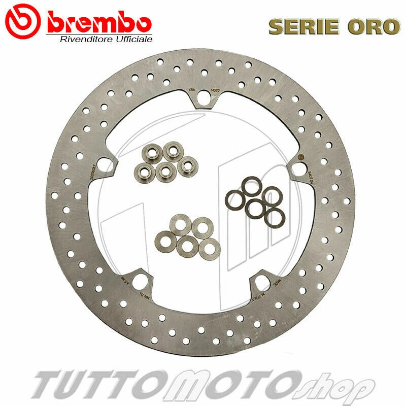 KIT 2 DISCHI FRENO ANT. BREMBO SERIE ORO 168B407D6 BMW R 1200 GS 2015 2016 - Immagine 2 di 4
