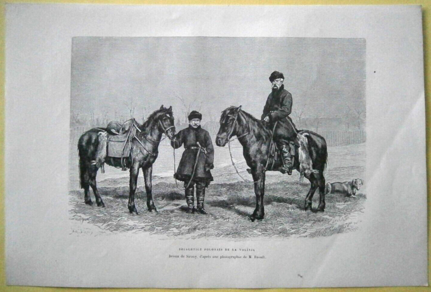 1880 Reclus print POLISH SZLACHTA IN VOLHYNIA, UKRAINE, #31