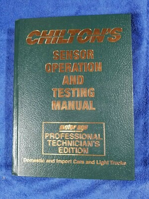 Chilton's 1994 Sensor Operation and Testing Manual Imports  Super Condition
