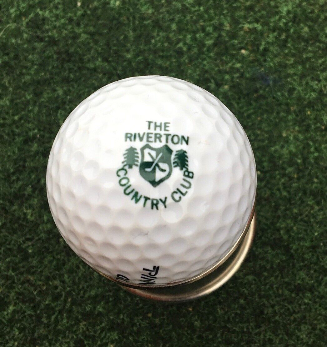 The Riverton Country Club Cinnaminson New Jersey Logo Display Golf Ball