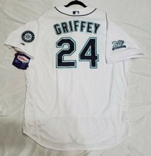 Authentic Majestic 56 3XL SEATTLE MARINERS HOME FLEX BASE KEN GRIFFEY JR. Jersey