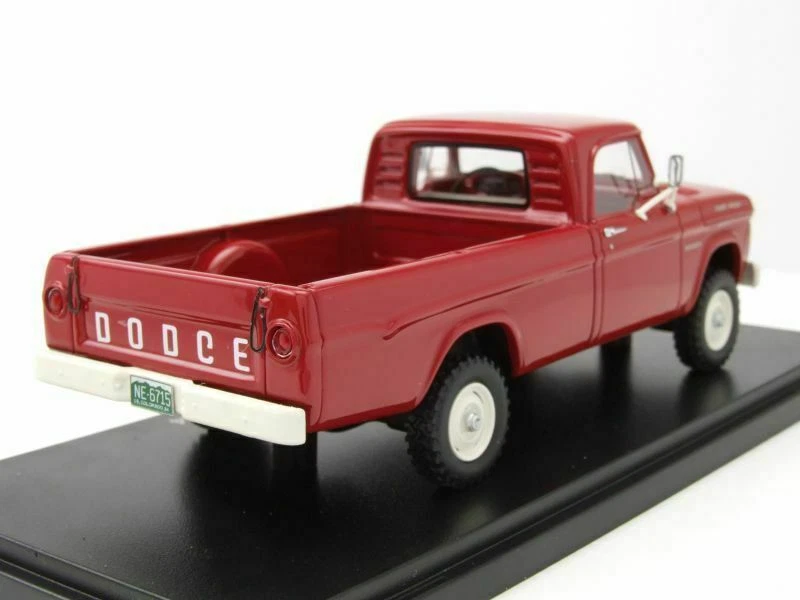 DODGE W200 POWER WAGON 1964 ROSSO NEO 46715 1/43 IN RESINA USA - Immagine 2 di 4