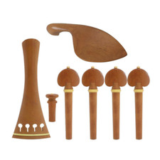 Exquisite Violin Accessories Jujube Wood 4/4 Violin Parts Set