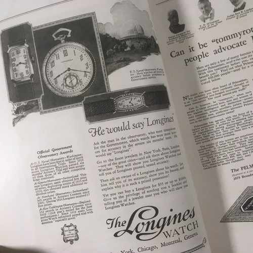 The Mentor Magazine 1925 October Tom Sawyer Huck Finn Statue Longines Ad's - Picture 3 of 3