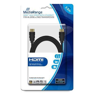MediaRange MRCS157 HDMI Cable 3M Type A (Standard) Black ~E~