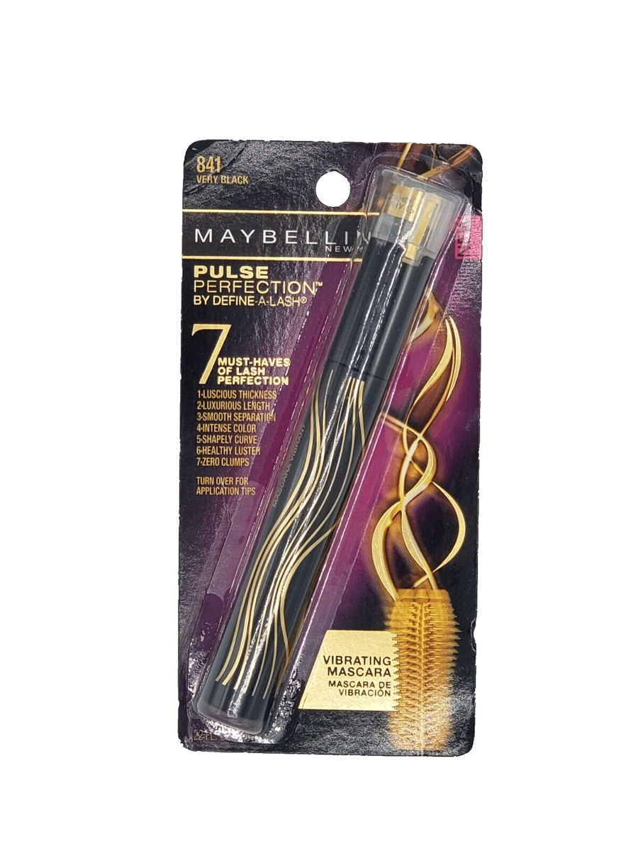 2 Maybelline Pulse Perfection Vibrating Mascara #841 Very Black for sale  online | eBay