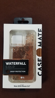Case Mate Phone Case for iPhone New 2019 iPhone 5.8'' (Waterfall Gold)