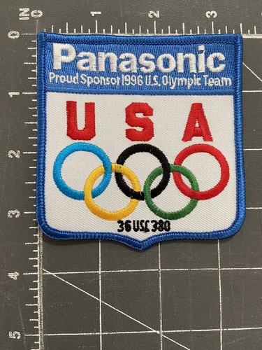 Panasonic Proud Sponsor 1996 U.S. Olympic Team USA Patch 36 USC 380 Atlanta GA - Picture 5 of 12