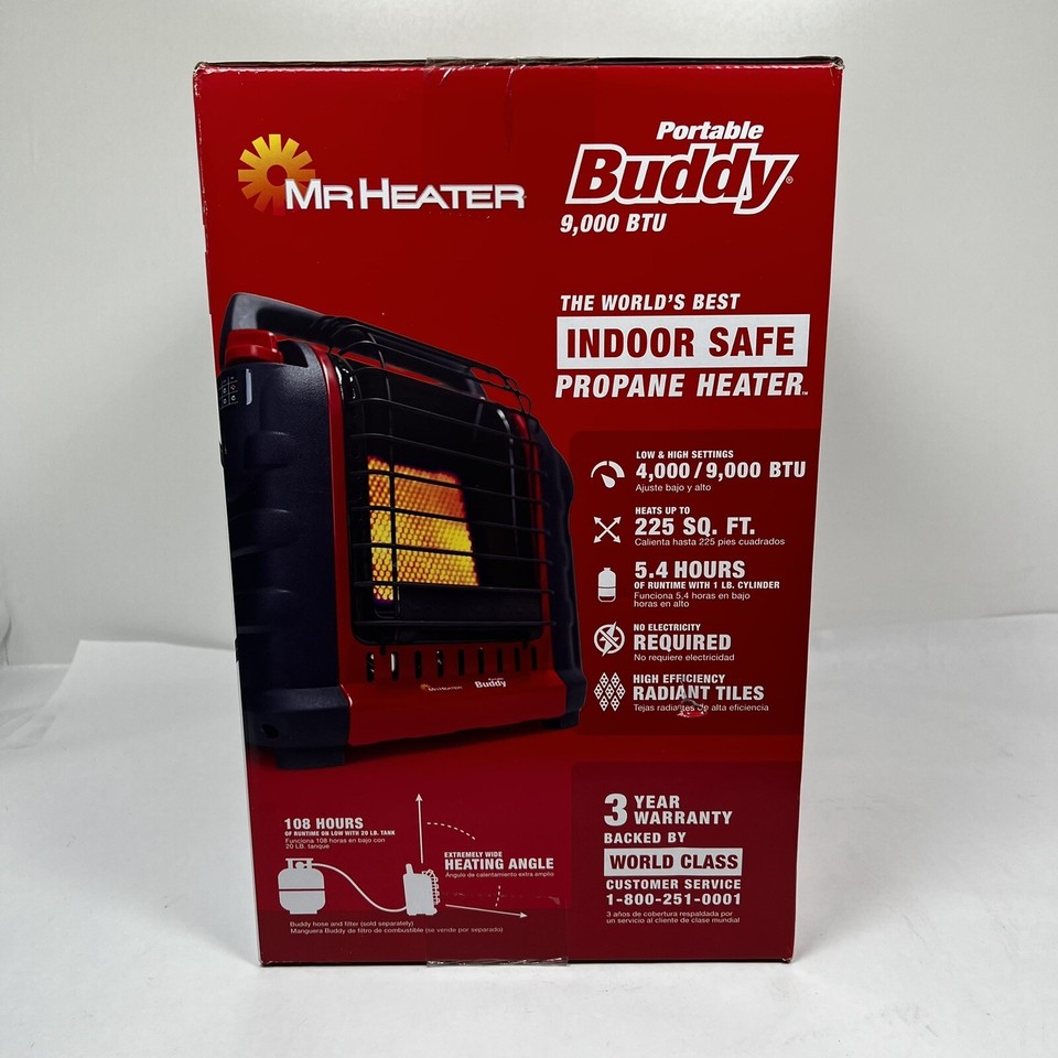 Mr. Heater MH9BX Propane Radiant Heater Red/Black New 709730223658 eBay