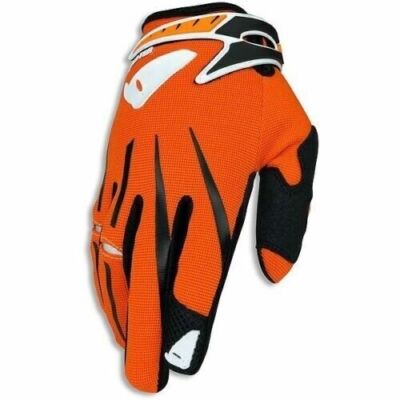 Motorradhandschuhe Mit Schutz Starre Cross Enduro MTB UFO Cluster Orange Fahrrad