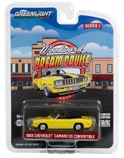 1:64 Greenlight *WOODWARD DREAM CRUISE* Yellow 1969 Chevrolet Camaro Convt *NIP*
