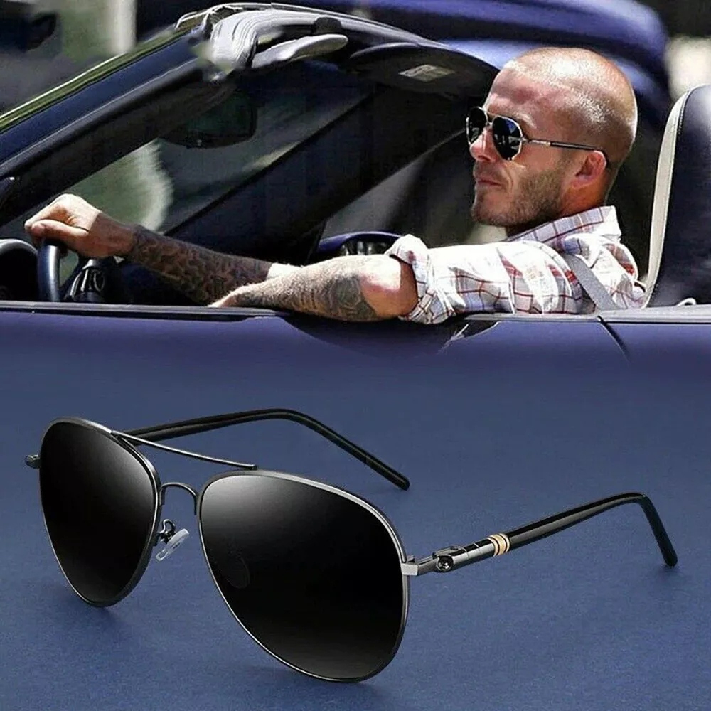 New Square Polarized Sunglasses Men Women Fashion Square Male Sun Glasses  Stylish One-piece Lens Driving Vacation Shades UV400