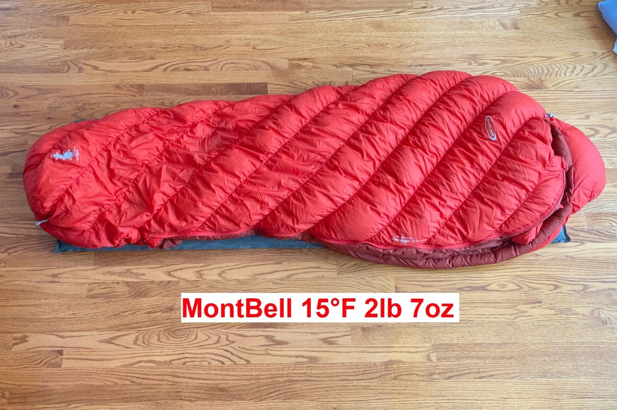 MontBell UL Super Spiral Down Hugger #1 Long 15°F Gently Used, Excellent